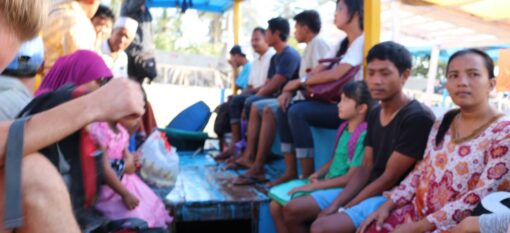 Le trajet entre les îles Gili et Lombok