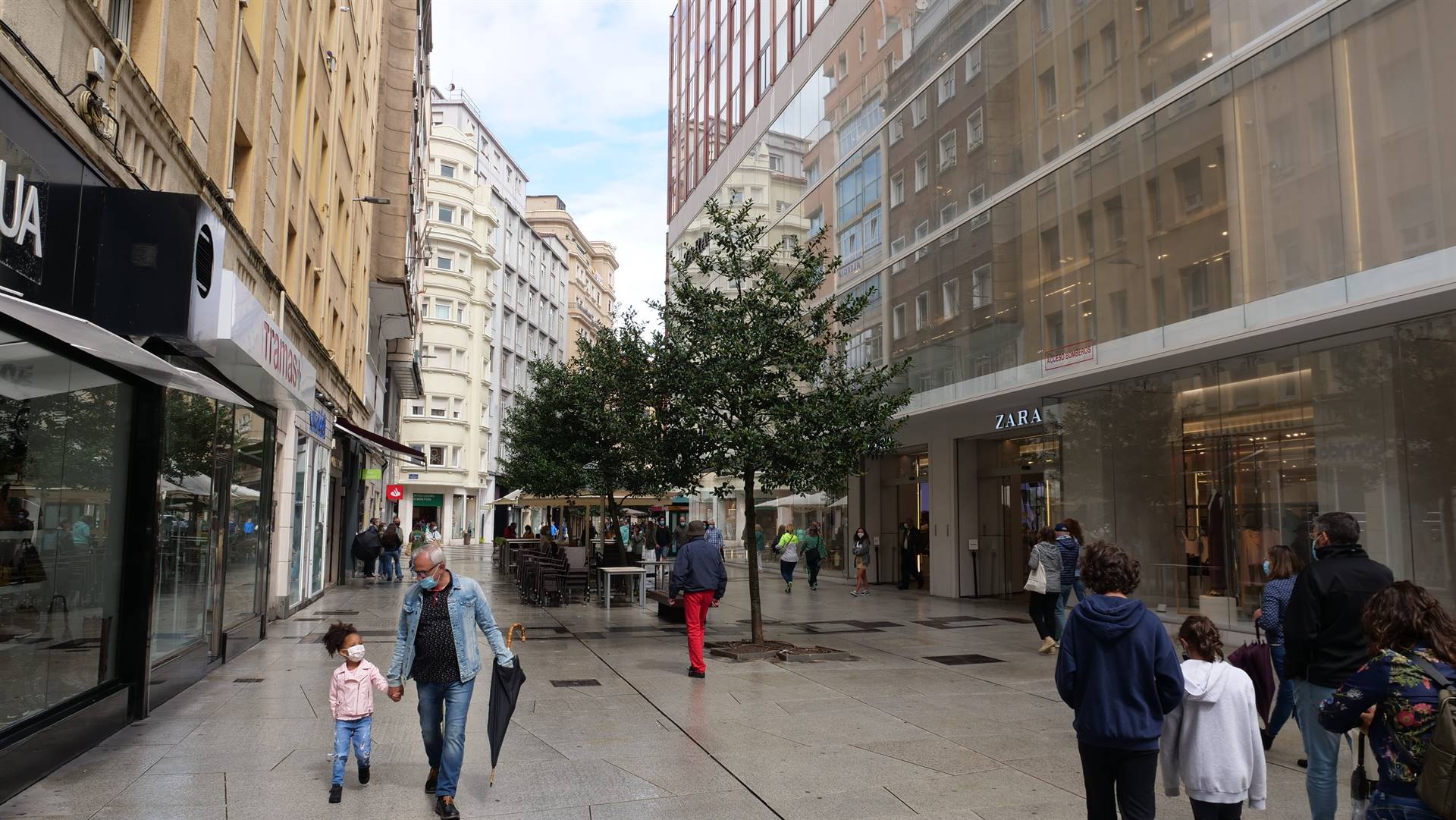 ruelles et façades de Santander
