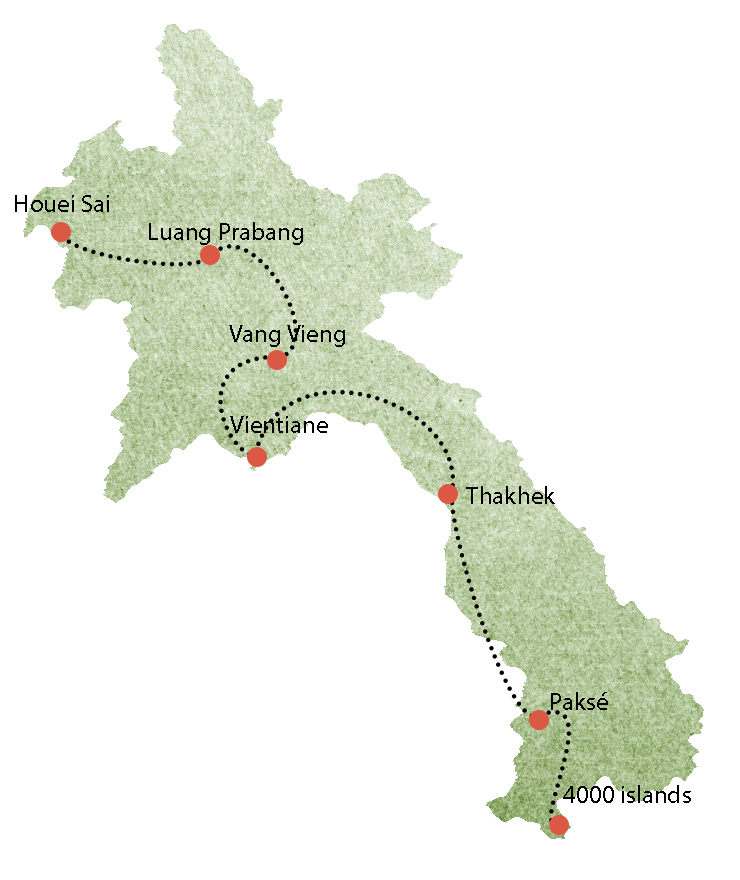 Itinéraire au Laos